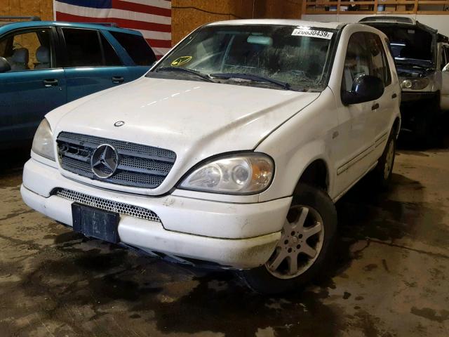 4JGAB54E7YA205821 - 2000 MERCEDES-BENZ ML 320 WHITE photo 2