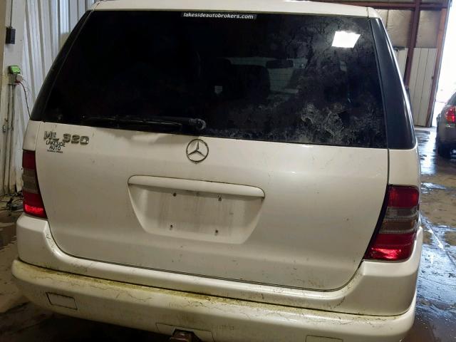 4JGAB54E7YA205821 - 2000 MERCEDES-BENZ ML 320 WHITE photo 9