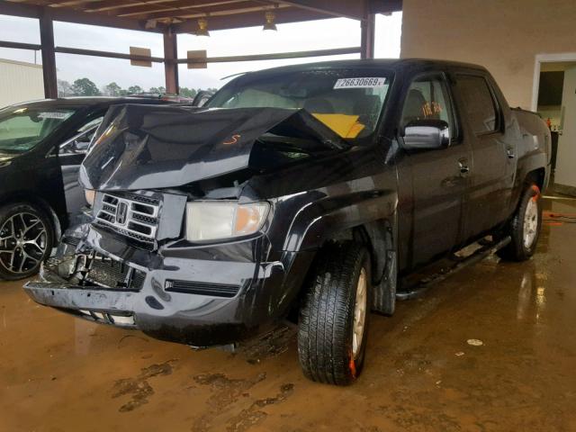 2HJYK16538H523988 - 2008 HONDA RIDGELINE BLACK photo 2