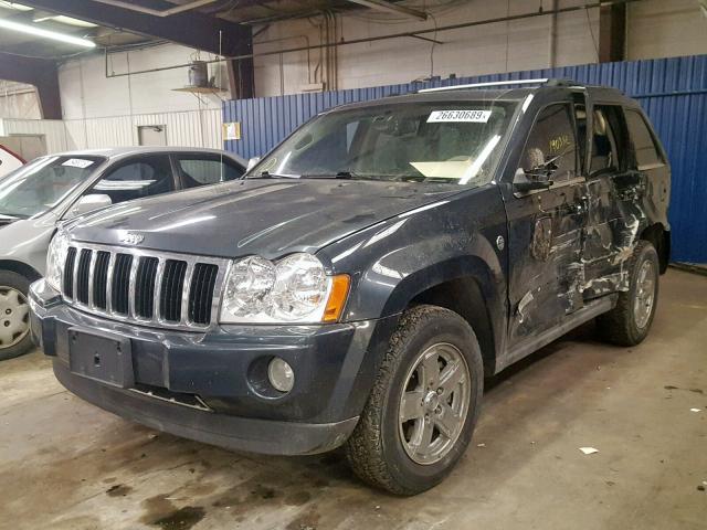 1J8HR58P77C543872 - 2007 JEEP GRAND CHER BLUE photo 2