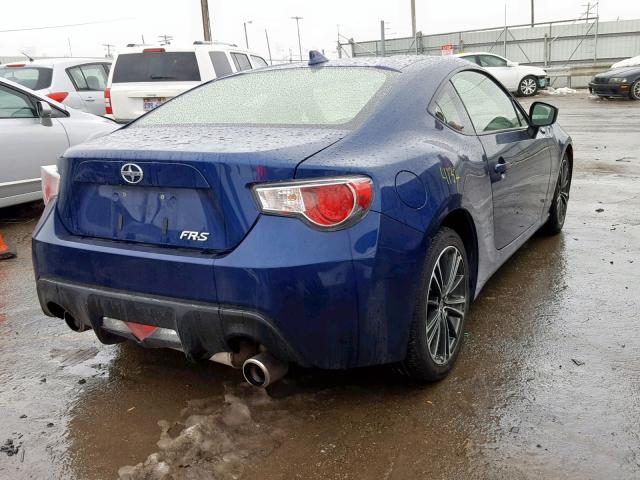 JF1ZNAA19F8713260 - 2015 TOYOTA SCION FR-S 蓝色 照片 4