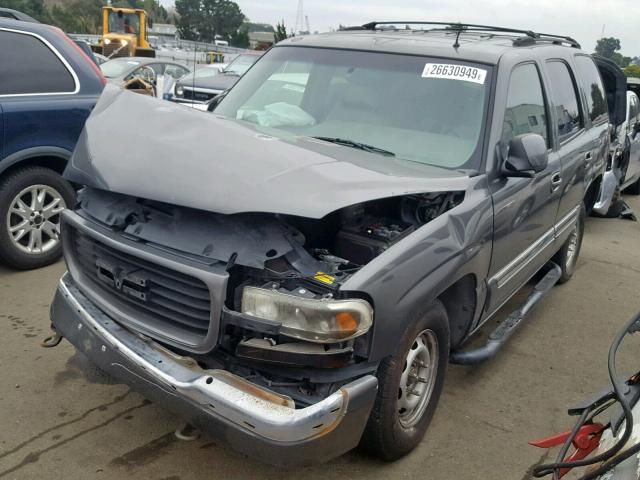 1GKEK13T42J240391 - 2002 GMC YUKON GRAY photo 2