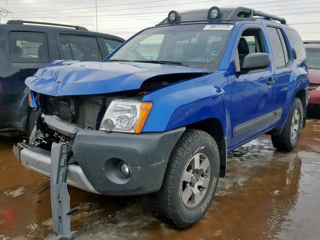 5N1AN0NW1DN817226 - 2013 NISSAN XTERRA X BLUE photo 2