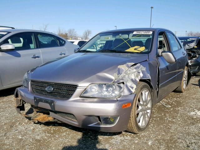 JTHBD192430080011 - 2003 LEXUS IS 300 GRAY photo 2