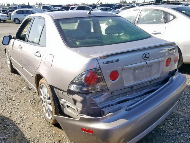 JTHBD192430080011 - 2003 LEXUS IS 300 GRAY photo 3