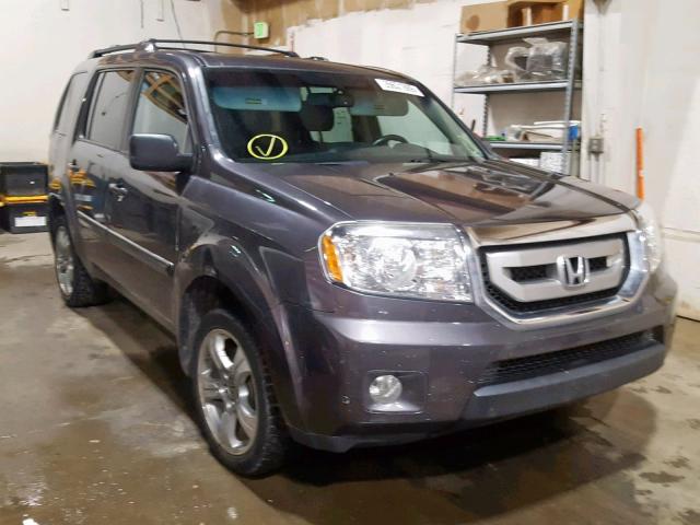 5FNYF4H79EB045280 - 2014 HONDA PILOT EXLN GRAY photo 1