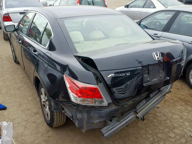 1HGCP2F41AA072319 - 2010 HONDA ACCORD LXP BLACK photo 3