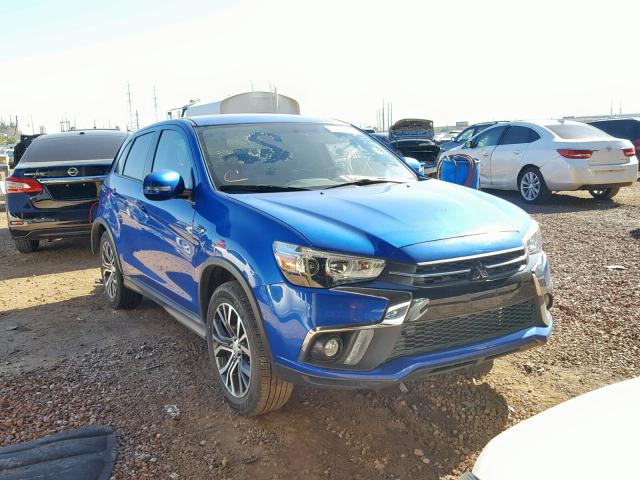 JA4AP3AW0JU014490 - 2018 MITSUBISHI OUTLANDER BLUE photo 1