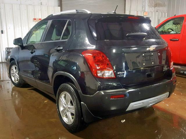 KL7CJLSB7FB055890 - 2015 CHEVROLET TRAX 1LT BLACK photo 3