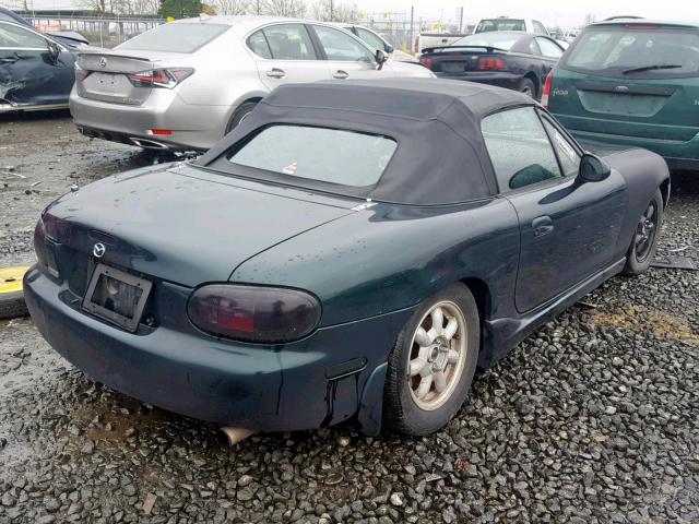 JM1NB3536Y0141543 - 2000 MAZDA MX-5 MIATA GREEN photo 4