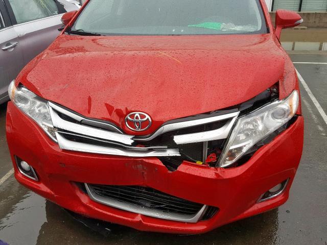 4T3ZA3BB7EU087757 - 2014 TOYOTA VENZA LE RED photo 7