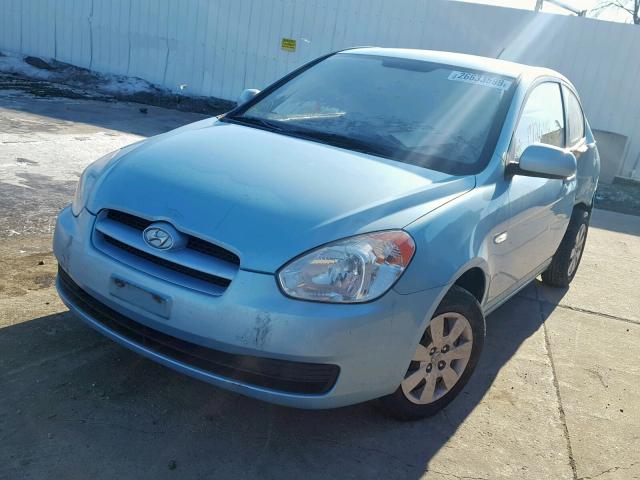 KMHCM3AC0AU172501 - 2010 HYUNDAI ACCENT BLU BLUE photo 2