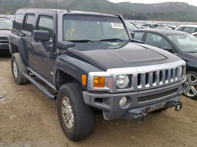 5GTDN13E578166809 - 2007 HUMMER H3 BLACK photo 1