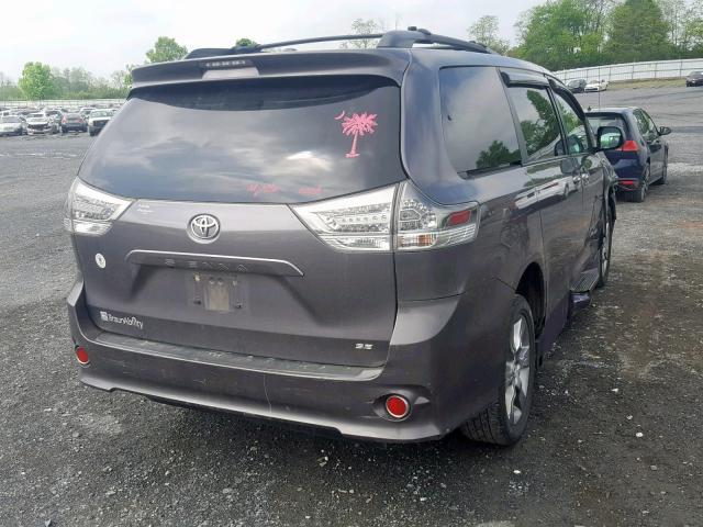 5TDXK3DC2DS282272 - 2013 TOYOTA SIENNA SPO GRAY photo 4