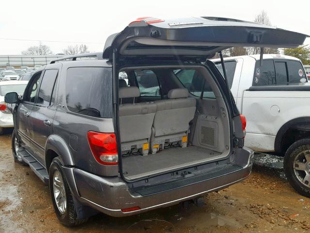 5TDBT48A65S243756 - 2005 TOYOTA SEQUOIA LI GRAY photo 3