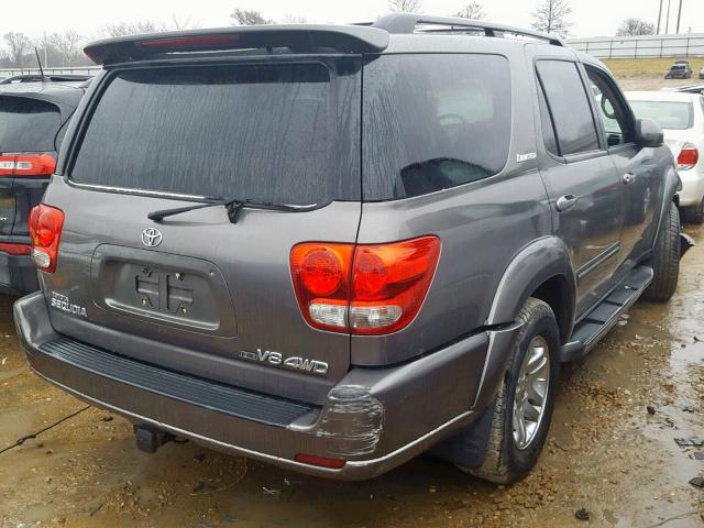 5TDBT48A65S243756 - 2005 TOYOTA SEQUOIA LI GRAY photo 4