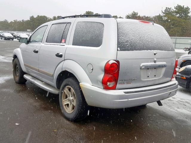 1D4HB48N85F544659 - 2005 DODGE DURANGO SL SILVER photo 3