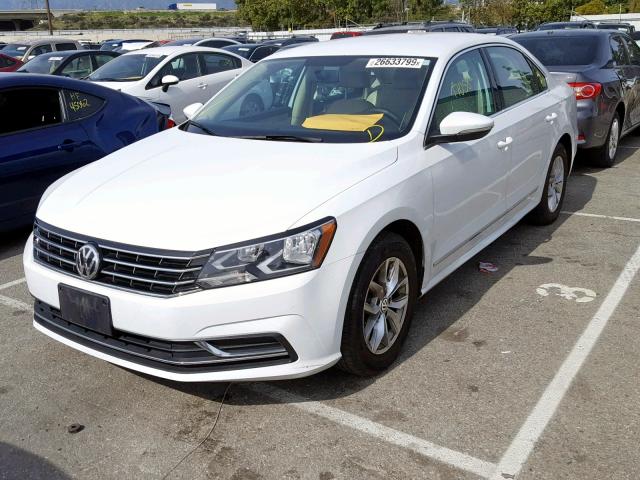 1VWAT7A34HC021549 - 2017 VOLKSWAGEN PASSAT S WHITE photo 2