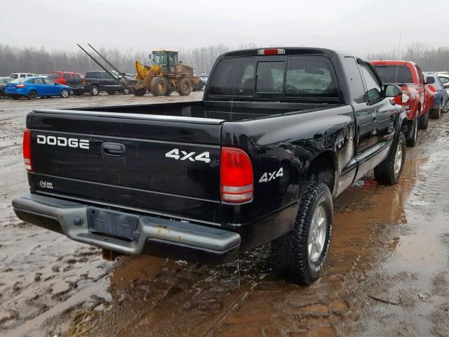 1B7GG32NX2S562757 - 2002 DODGE DAKOTA SPO BLACK photo 4