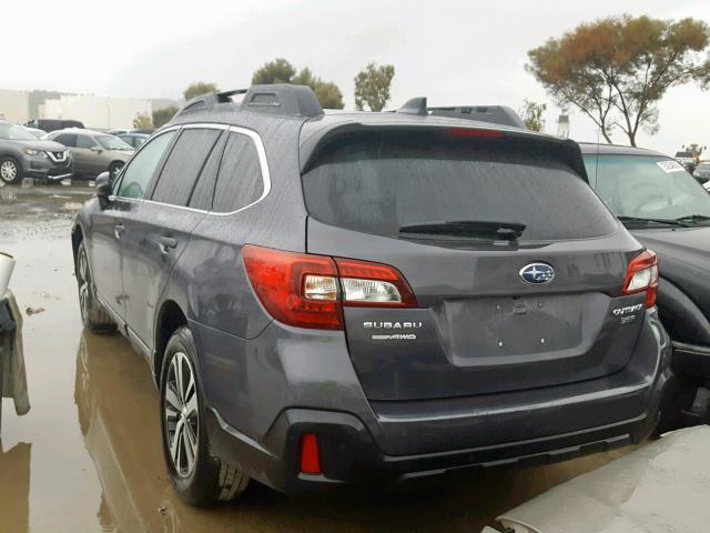 4S4BSENC9J3331349 - 2018 SUBARU OUTBACK 3. GRAY photo 3