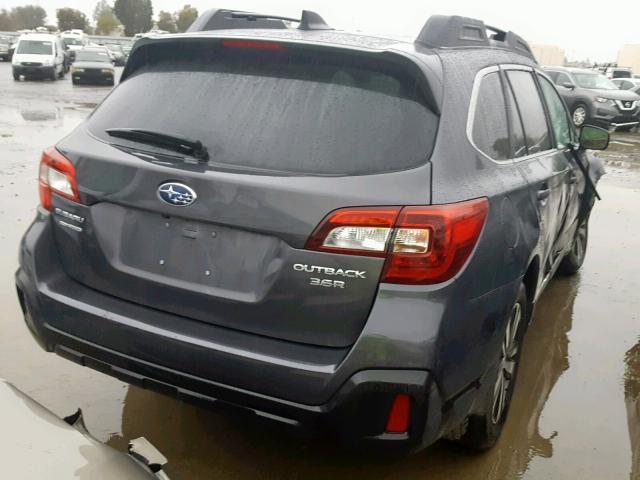 4S4BSENC9J3331349 - 2018 SUBARU OUTBACK 3. GRAY photo 4