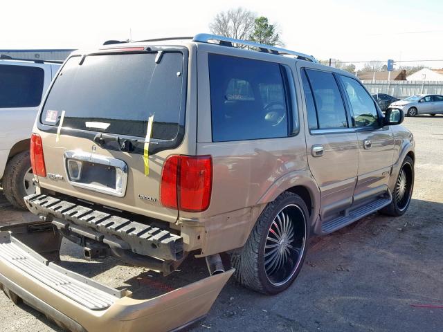5LMRU27A6XLJ41663 - 1999 LINCOLN NAVIGATOR ოქროსფერი ფოტო 4