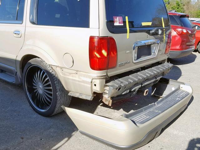 5LMRU27A6XLJ41663 - 1999 LINCOLN NAVIGATOR ოქროსფერი ფოტო 9