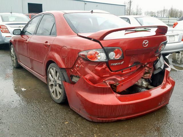 1YVHP80D165M23451 - 2006 MAZDA 6 S RED photo 3