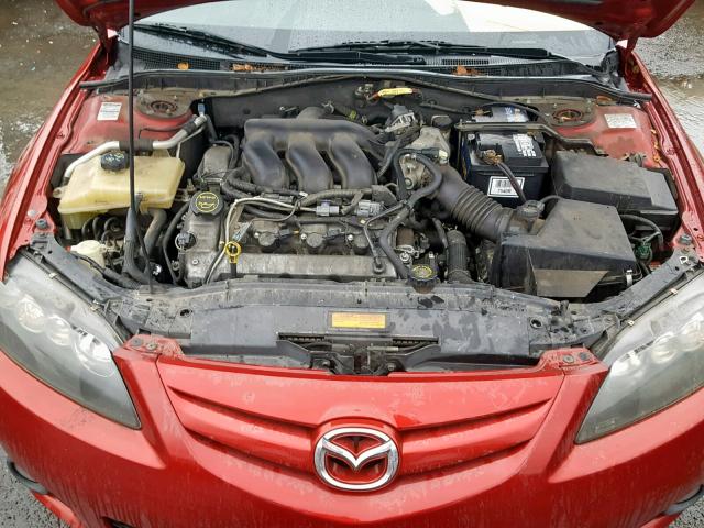 1YVHP80D165M23451 - 2006 MAZDA 6 S RED photo 7