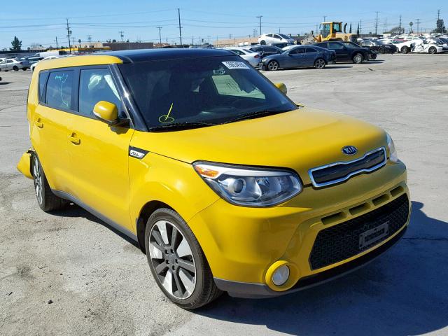 KNDJX3A5XF7190465 - 2015 KIA SOUL ! YELLOW photo 1