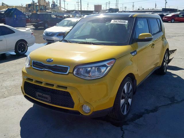 KNDJX3A5XF7190465 - 2015 KIA SOUL ! YELLOW photo 2