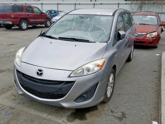 JM1CW2BL2C0117761 - 2012 MAZDA 5 GRAY photo 2