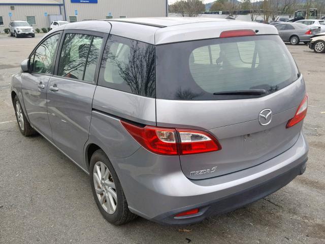 JM1CW2BL2C0117761 - 2012 MAZDA 5 GRAY photo 3