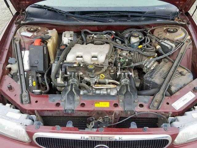 2G4WS52J8Y1344081 - 2000 BUICK CENTURY CU MAROON photo 7