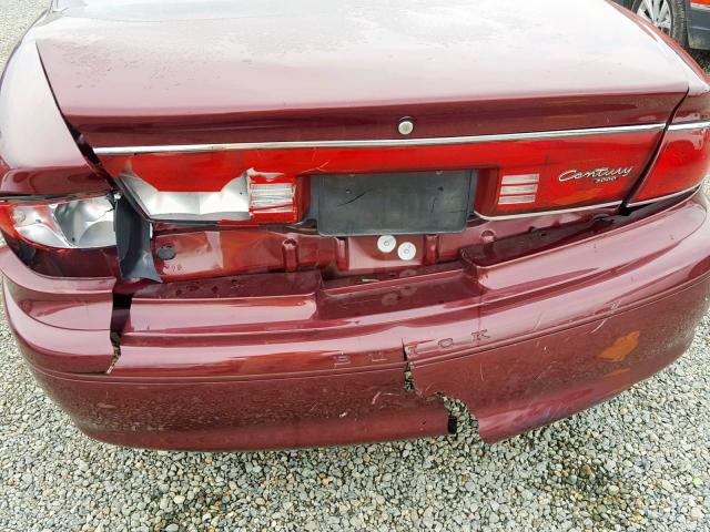 2G4WS52J8Y1344081 - 2000 BUICK CENTURY CU MAROON photo 9