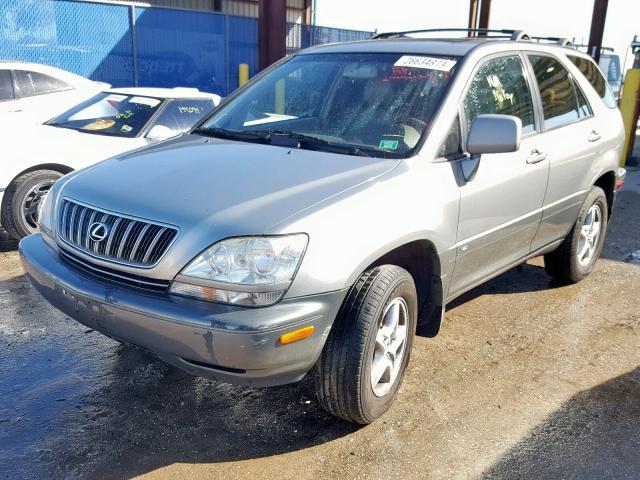 JTJHF10U020258173 - 2002 LEXUS RX 300 GRAY photo 2