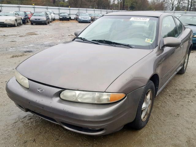 1G3NL12T11C219575 - 2001 OLDSMOBILE ALERO GL TAN photo 2