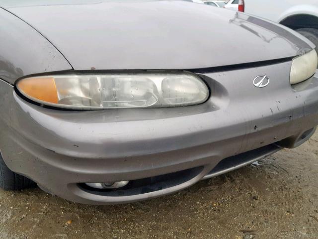 1G3NL12T11C219575 - 2001 OLDSMOBILE ALERO GL TAN photo 9