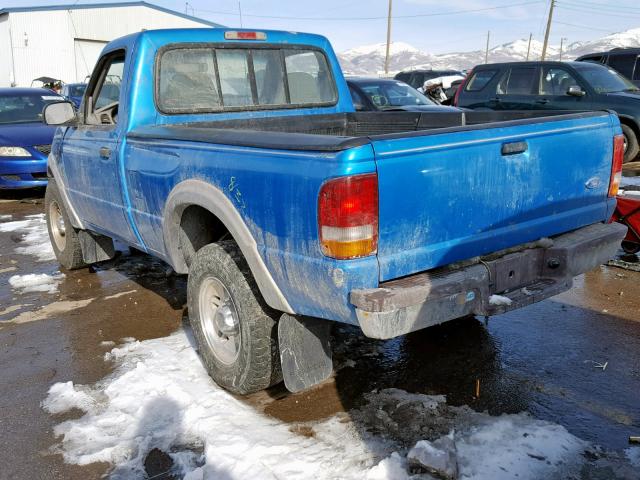 1FTCR11X8SPB06758 - 1995 FORD RANGER BLUE photo 3