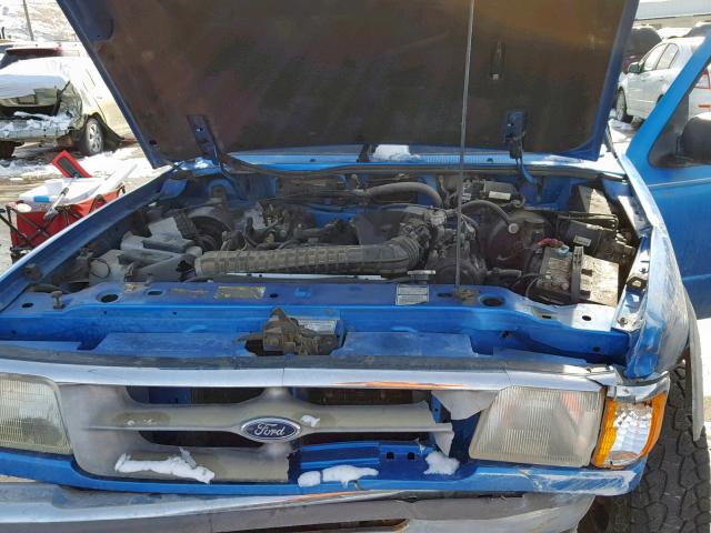 1FTCR11X8SPB06758 - 1995 FORD RANGER BLUE photo 7