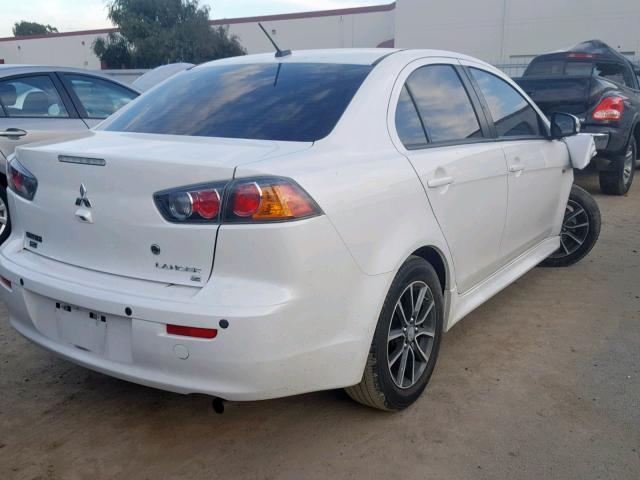 JA32V2FW5GU011014 - 2016 MITSUBISHI LANCER ES WHITE photo 4