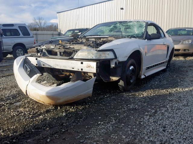 1FAFP40472F241592 - 2002 FORD MUSTANG WHITE photo 2