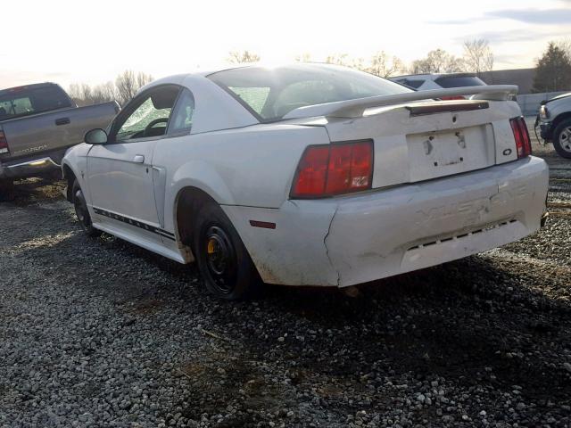 1FAFP40472F241592 - 2002 FORD MUSTANG WHITE photo 3