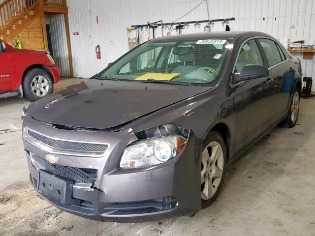 1G1ZB5EB0AF275478 - 2010 CHEVROLET MALIBU LS GRAY photo 2