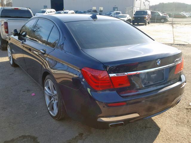 WBAKC8C50ACY68051 - 2010 BMW 750 LI BLUE photo 3