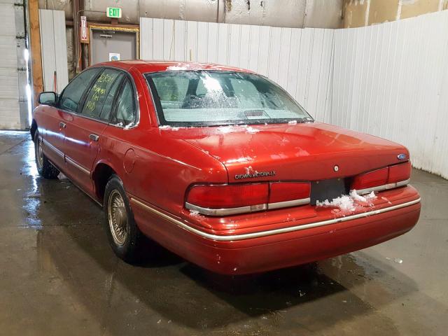 2FALP74W5VX200564 - 1997 FORD CROWN VICT RED photo 3