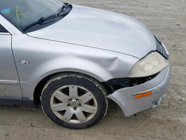 WVWTH63B83P187344 - 2003 VOLKSWAGEN PASSAT GLX 银色 照片 9
