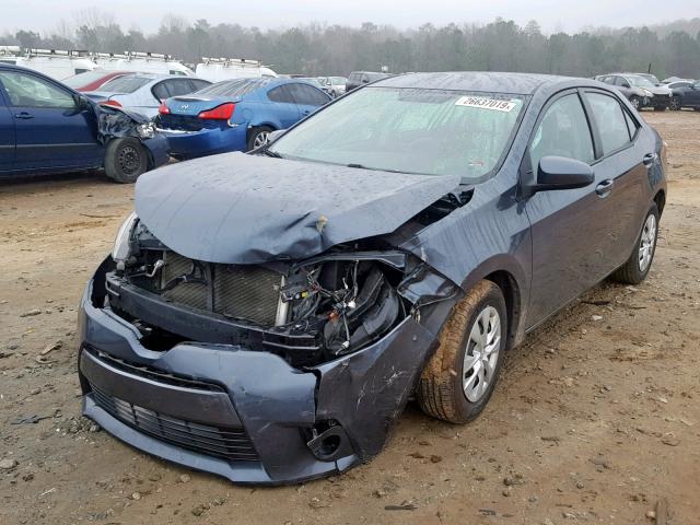 2T1BPRHE1FC337011 - 2015 TOYOTA COROLLA EC GRAY photo 2