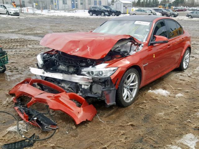 WBS8M9C56G5D31757 - 2016 BMW M3 ORANGE photo 2