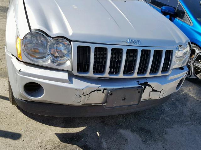 1J4GS48K66C242038 - 2006 JEEP GRAND CHER SILVER photo 9